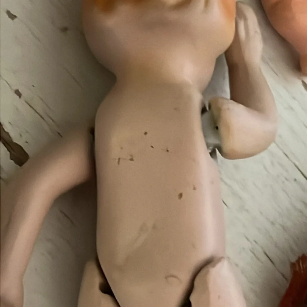 Lot Vintage Japan bisque & Composition jointed dolls